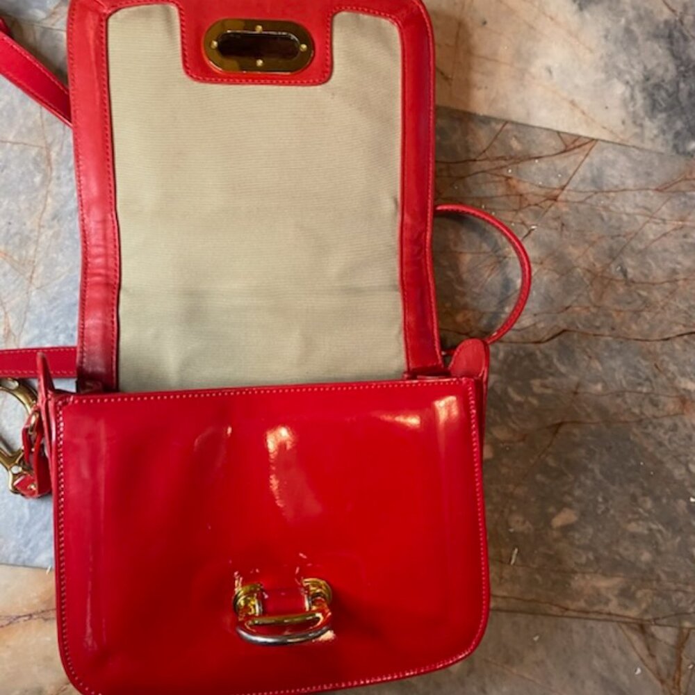 Lauren Ralph Lauren Women’s Red Leather Clutch Bag - Picture 6 of 13